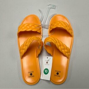 Shade & Shore Women’s Reign Orange Slide Sandals